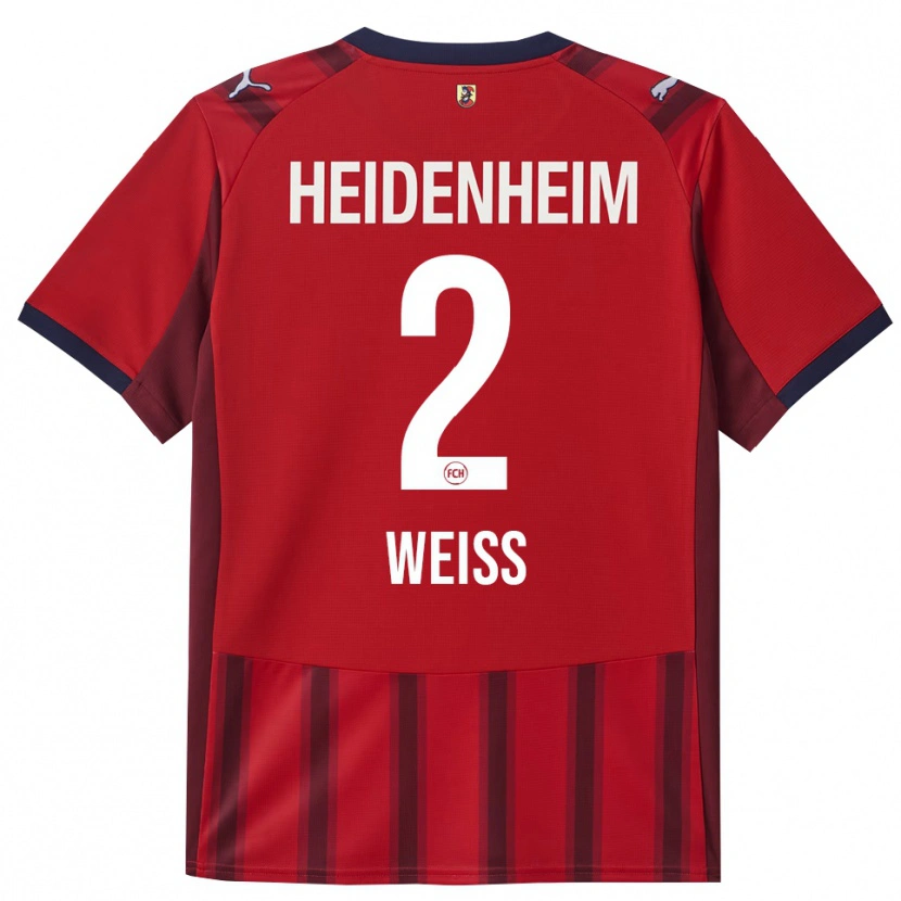Danxen Herren Philipp Weiß #2 Rot Marineblau Heimtrikot Trikot 2025/26 T-Shirt
