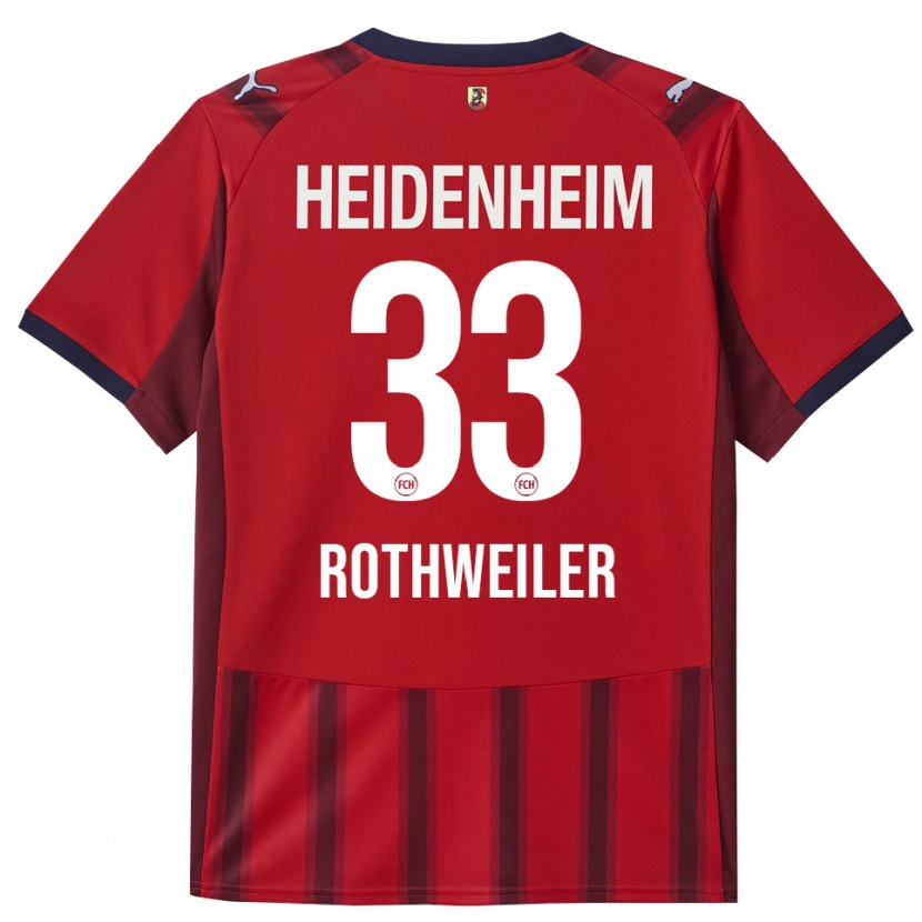 Danxen Herren Nick Rothweiler #33 Rot Marineblau Heimtrikot Trikot 2025/26 T-Shirt