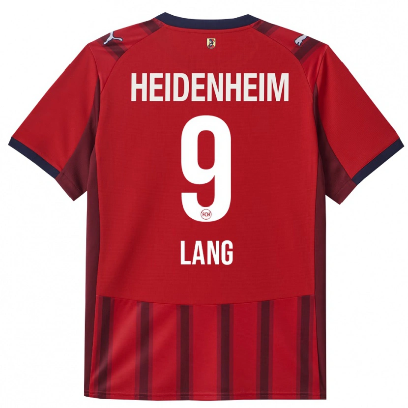 Danxen Herren Jarne Lang #9 Rot Marineblau Heimtrikot Trikot 2025/26 T-Shirt