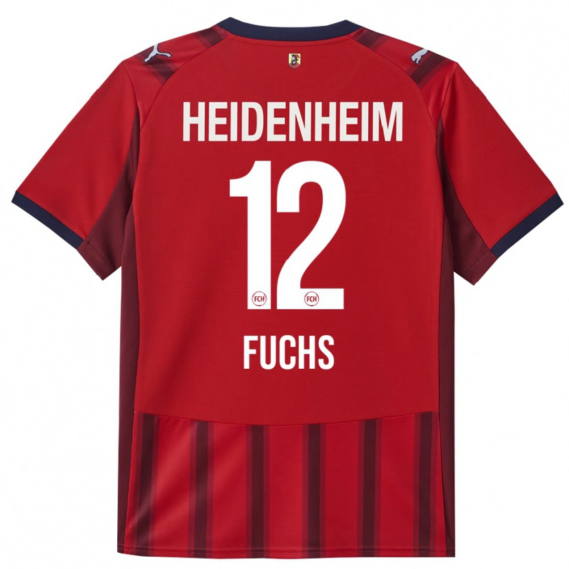 Danxen Herren Celine Fuchs #12 Rot Marineblau Heimtrikot Trikot 2025/26 T-Shirt