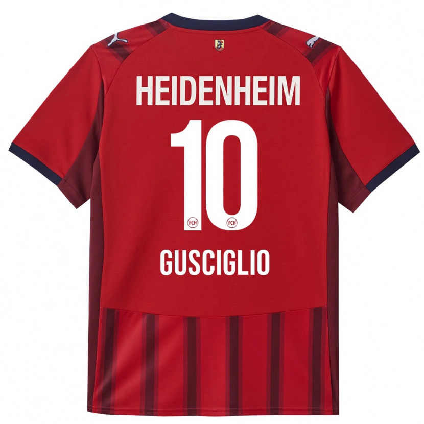 Danxen Herren Alessio Gusciglio #10 Rot Marineblau Heimtrikot Trikot 2025/26 T-Shirt