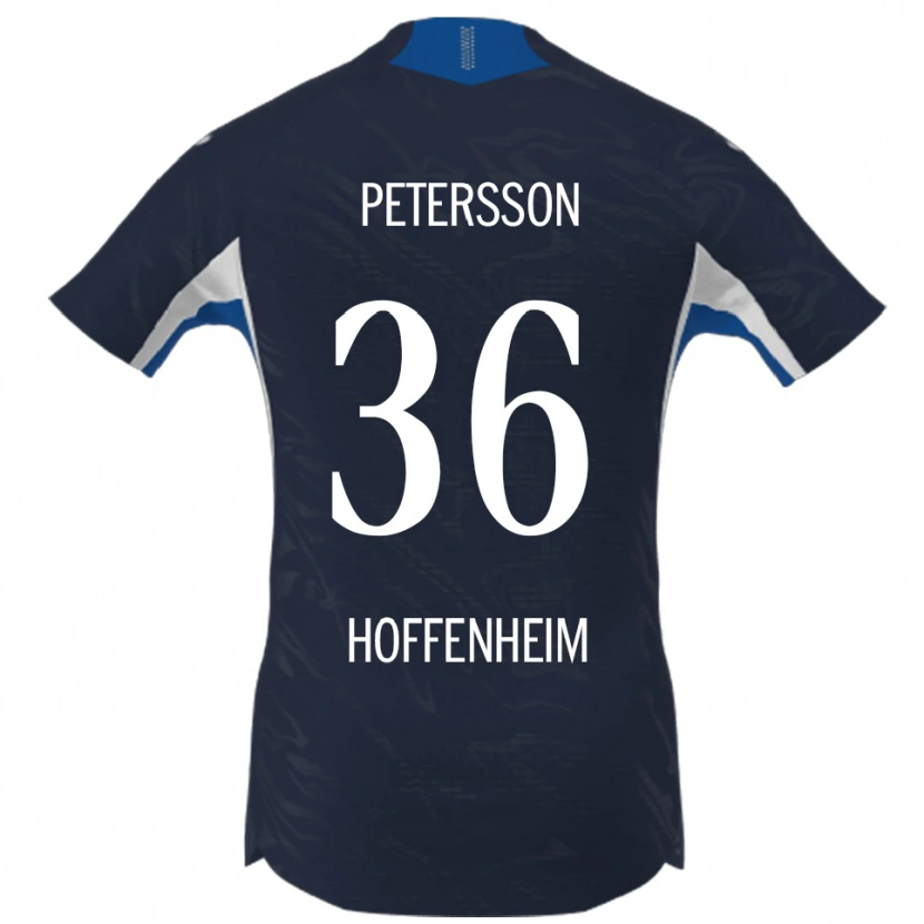 Danxen Herren Lúkas Petersson #36 Marineblau Weiß Heimtrikot Trikot 2025/26 T-Shirt