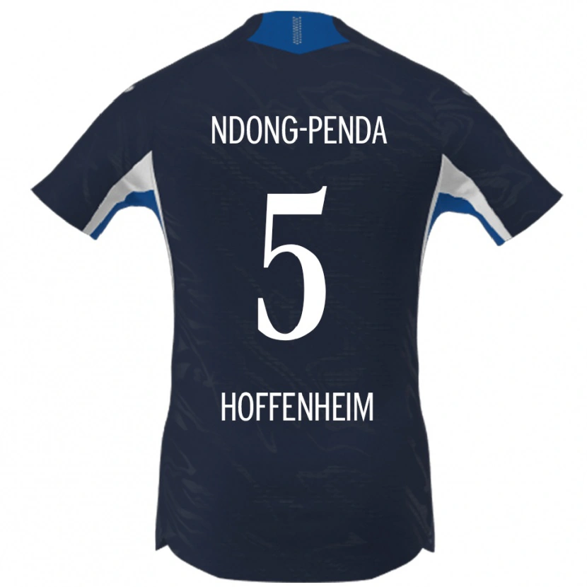 Danxen Herren Maxime Ndong-Penda #5 Marineblau Weiß Heimtrikot Trikot 2025/26 T-Shirt