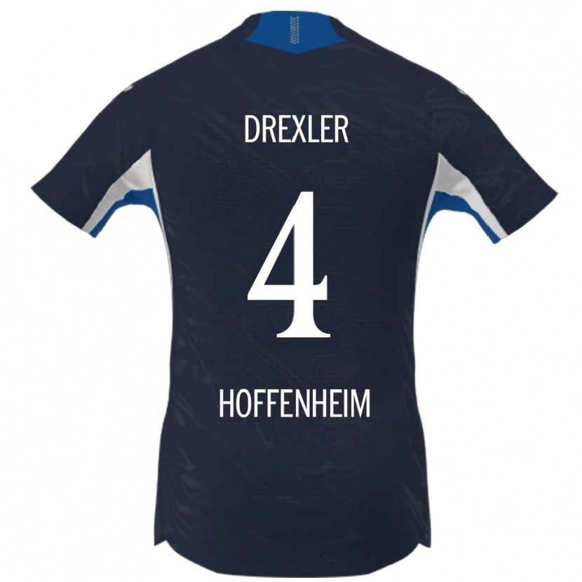 Danxen Herren Tim Drexler #4 Marineblau Weiß Heimtrikot Trikot 2025/26 T-Shirt