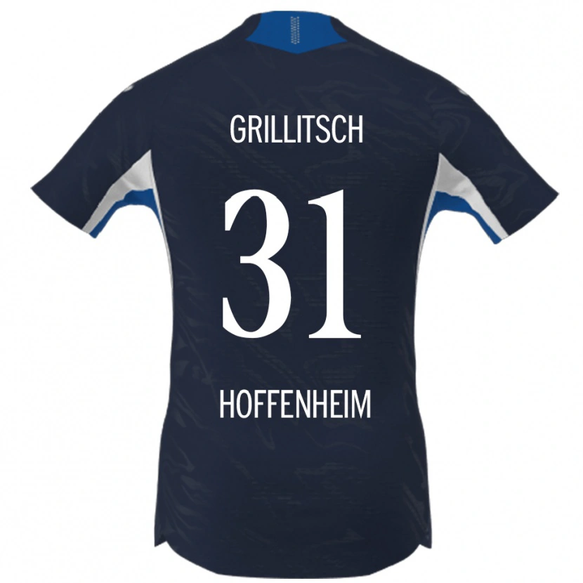 Danxen Herren Florian Grillitsch #31 Marineblau Weiß Heimtrikot Trikot 2025/26 T-Shirt