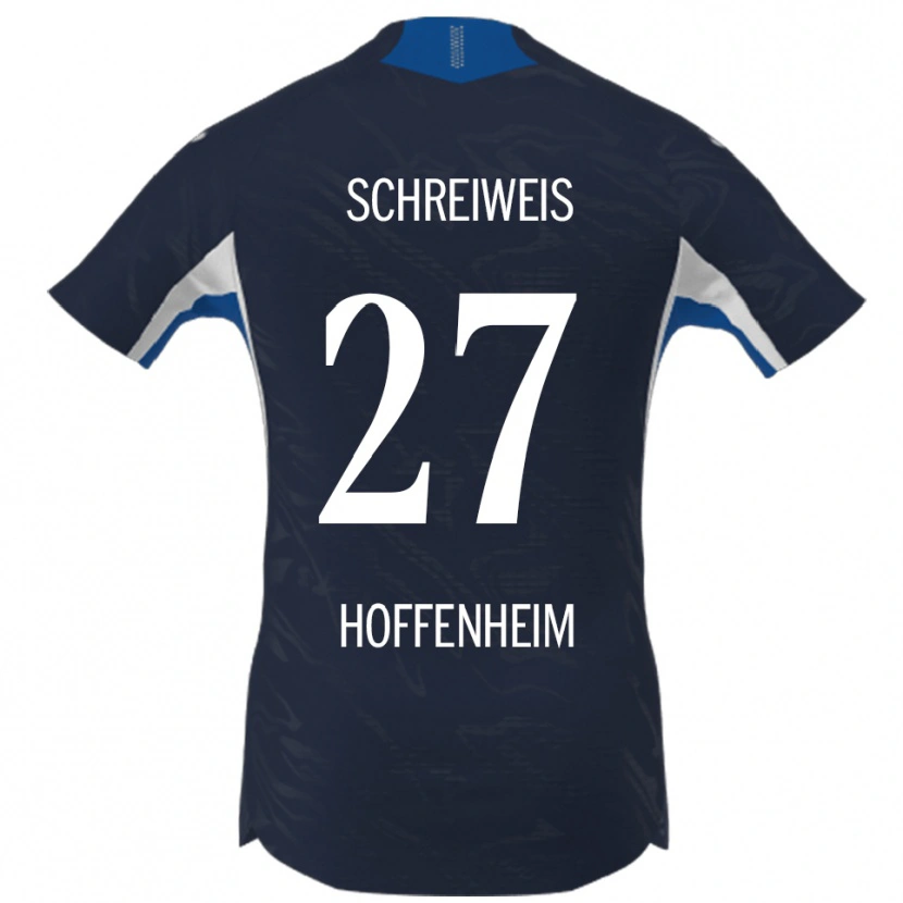 Danxen Herren Ben Schreiweis #27 Marineblau Weiß Heimtrikot Trikot 2025/26 T-Shirt