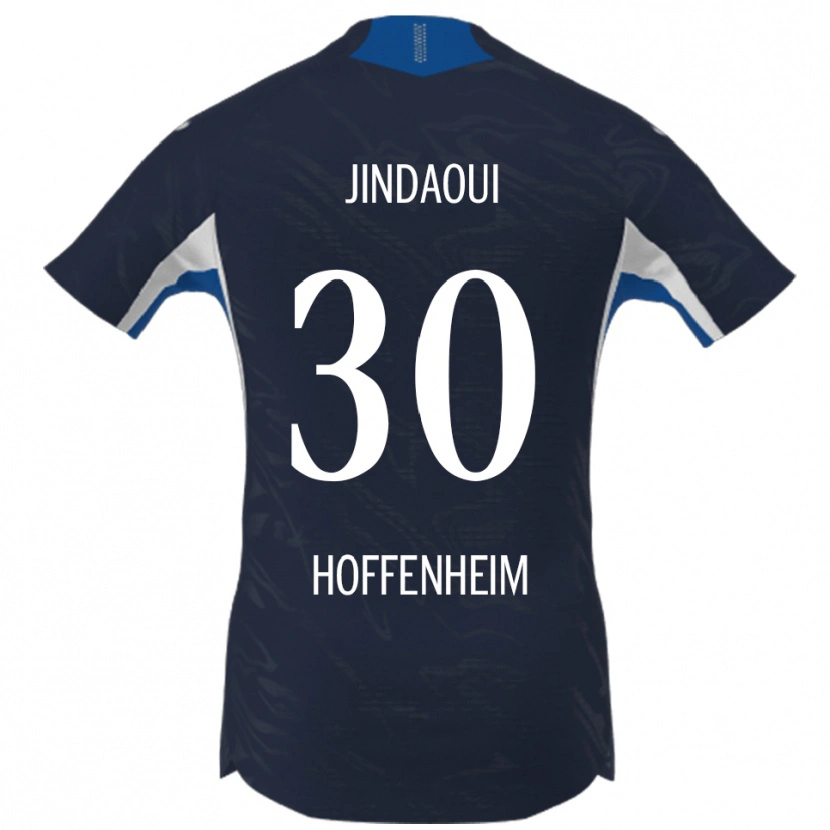 Danxen Herren Nader Jindaoui #30 Marineblau Weiß Heimtrikot Trikot 2025/26 T-Shirt
