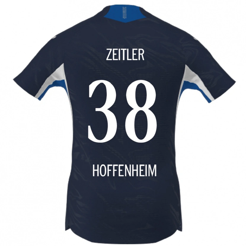 Danxen Herren Deniz Zeitler #38 Marineblau Weiß Heimtrikot Trikot 2025/26 T-Shirt