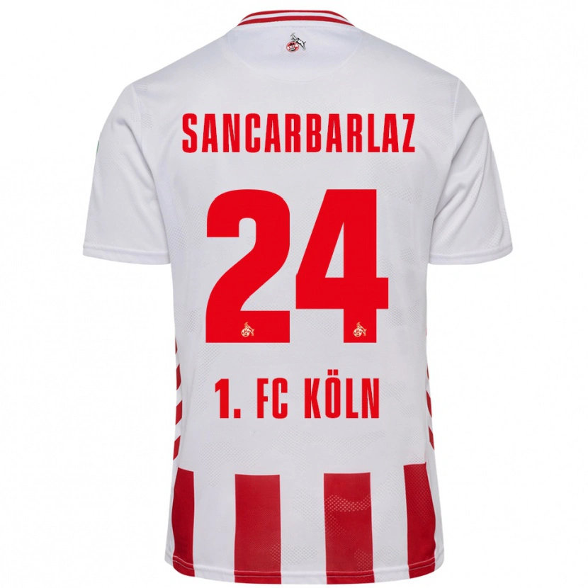 Danxen Herren Keyhan Sancarbarlaz #24 Weiß Rot Heimtrikot Trikot 2025/26 T-Shirt