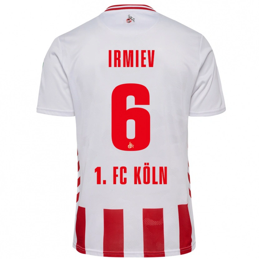 Danxen Herren Kristiyan Irmiev #6 Weiß Rot Heimtrikot Trikot 2025/26 T-Shirt