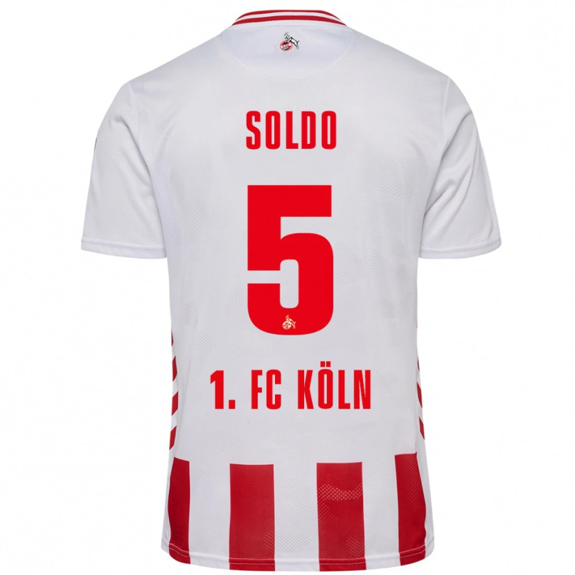 Danxen Herren Nikola Soldo #5 Weiß Rot Heimtrikot Trikot 2025/26 T-Shirt