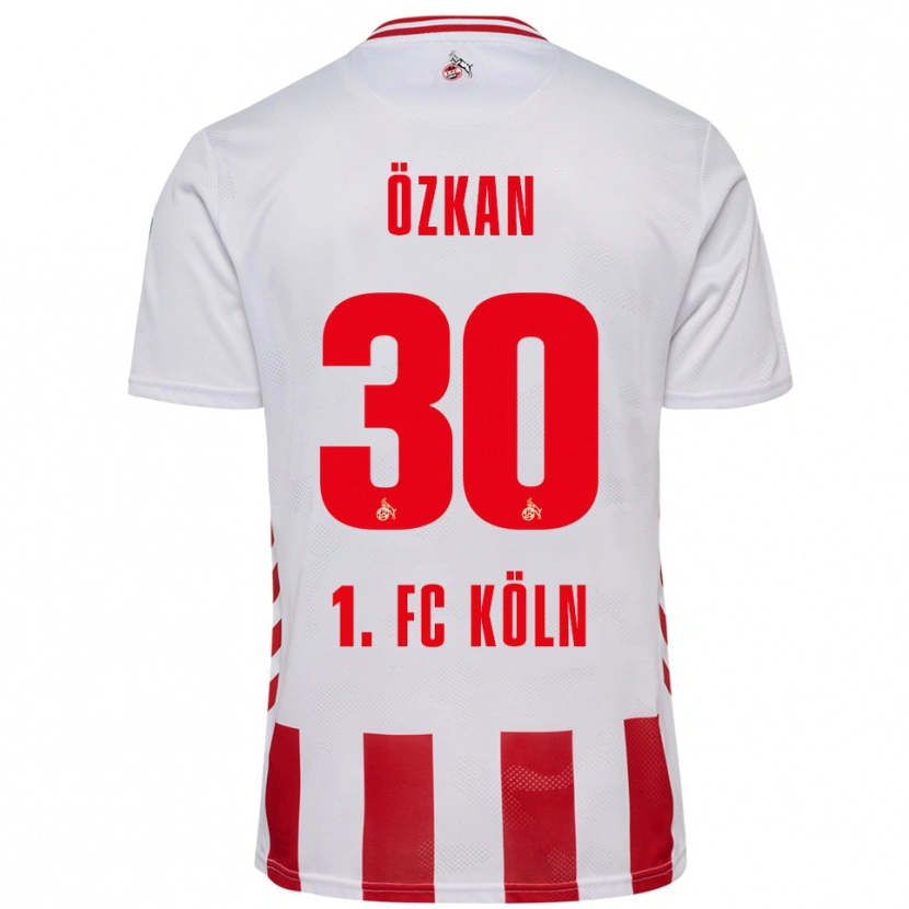 Danxen Herren Mikail Özkan #30 Weiß Rot Heimtrikot Trikot 2025/26 T-Shirt