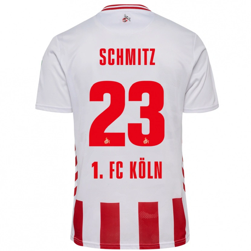 Danxen Herren Timo Schmitz #23 Weiß Rot Heimtrikot Trikot 2025/26 T-Shirt