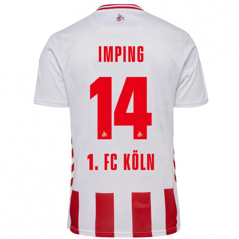 Danxen Herren Carlotta Imping #14 Weiß Rot Heimtrikot Trikot 2025/26 T-Shirt