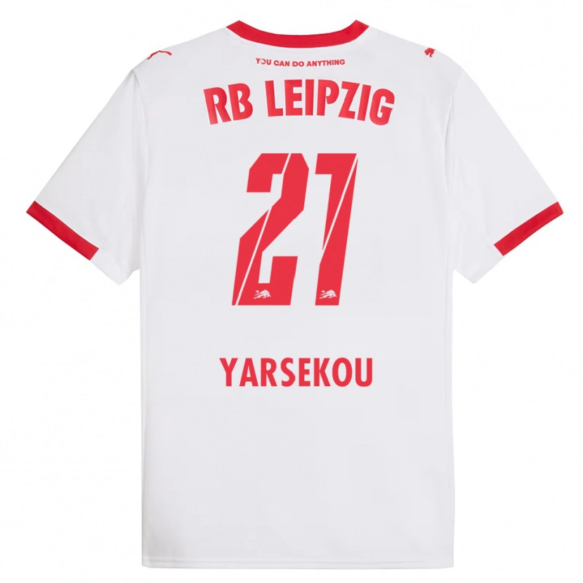 Danxen Herren Dilane Yarsekou #21 Weiß Rot Heimtrikot Trikot 2025/26 T-Shirt