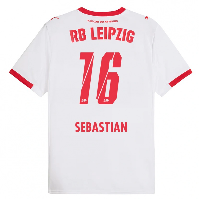 Danxen Herren Jordy Sebastian #16 Weiß Rot Heimtrikot Trikot 2025/26 T-Shirt