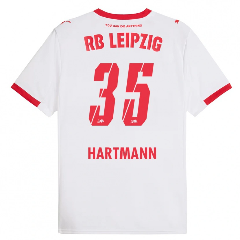 Danxen Herren Fabrice Hartmann #35 Weiß Rot Heimtrikot Trikot 2025/26 T-Shirt
