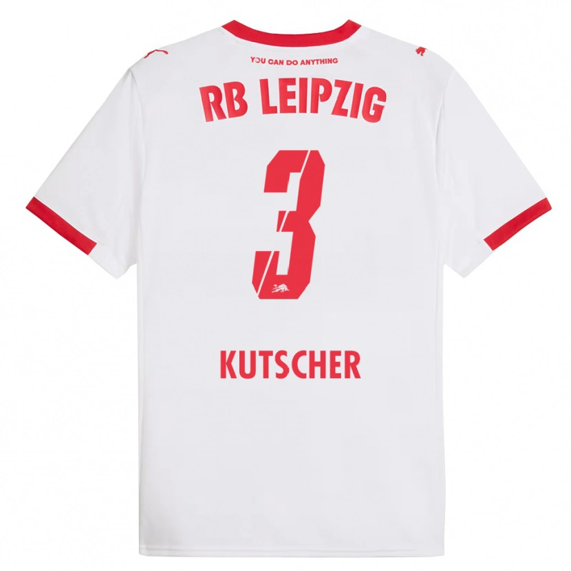 Danxen Herren Matthes Kutscher #3 Weiß Rot Heimtrikot Trikot 2025/26 T-Shirt