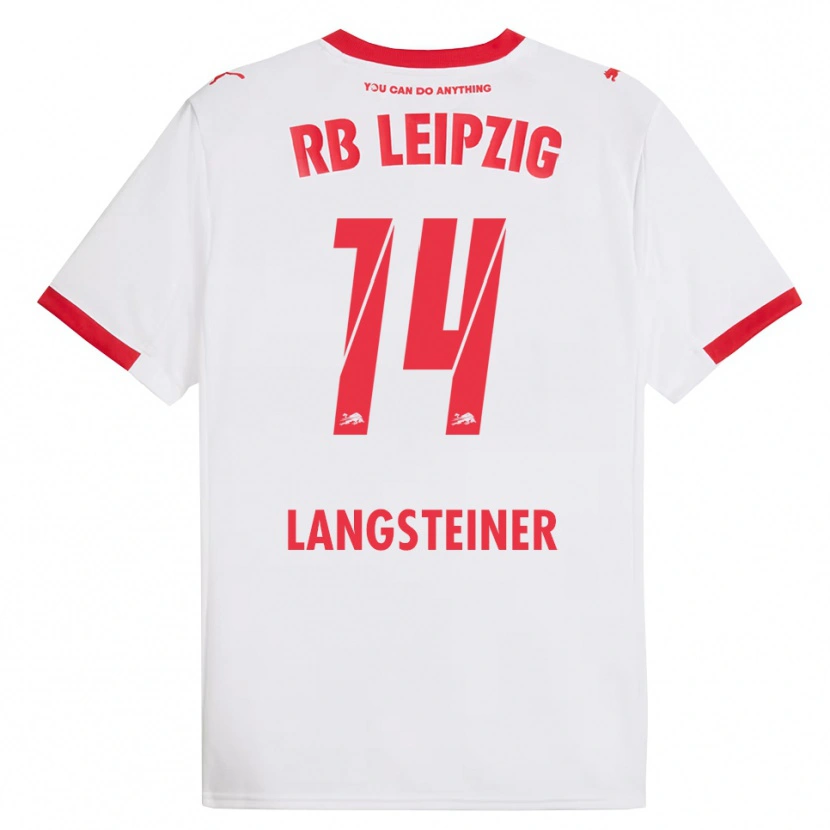 Danxen Herren Toni Langsteiner #14 Weiß Rot Heimtrikot Trikot 2025/26 T-Shirt