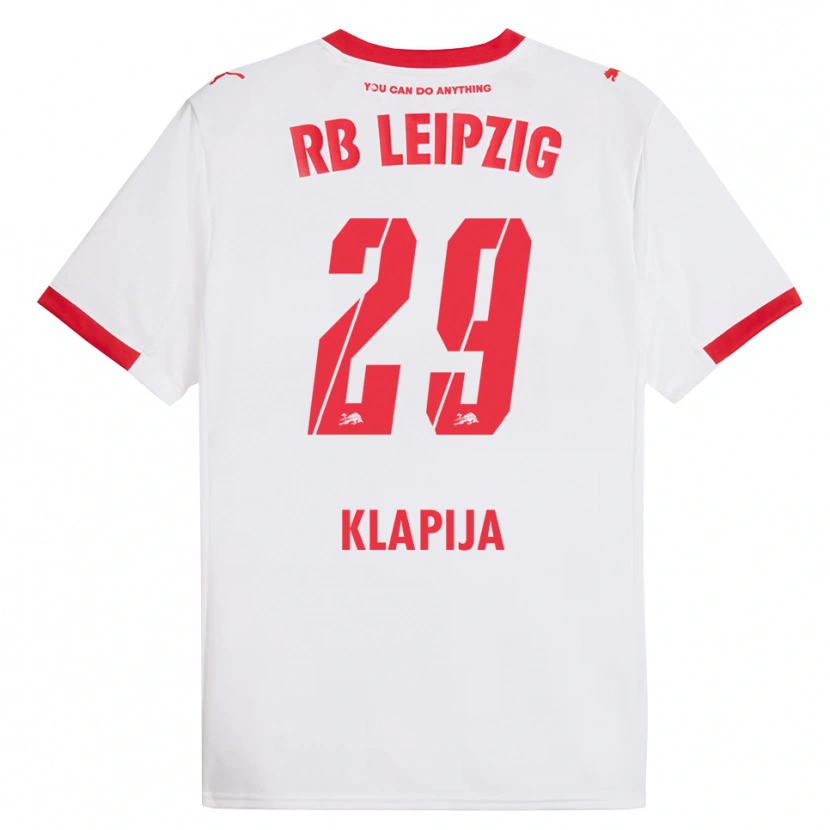 Danxen Herren Din Klapija #29 Weiß Rot Heimtrikot Trikot 2025/26 T-Shirt