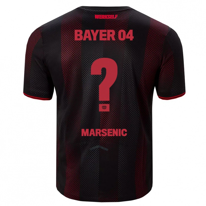 Danxen Herren Matija Marsenic #0 Schwarz Rot Heimtrikot Trikot 2025/26 T-Shirt
