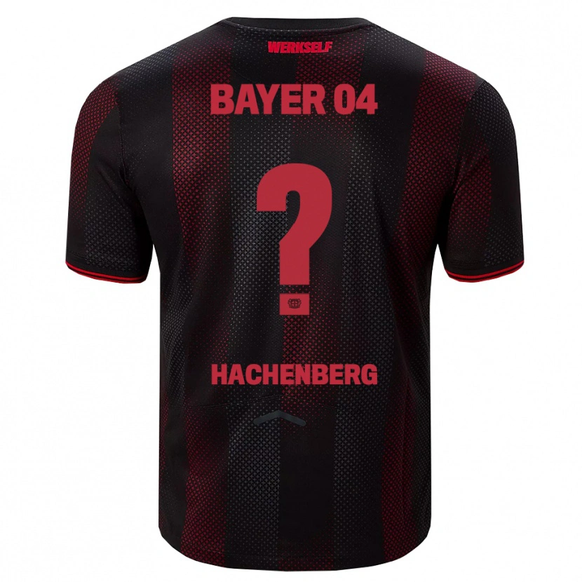 Danxen Herren Merlin Hachenberg #0 Schwarz Rot Heimtrikot Trikot 2025/26 T-Shirt