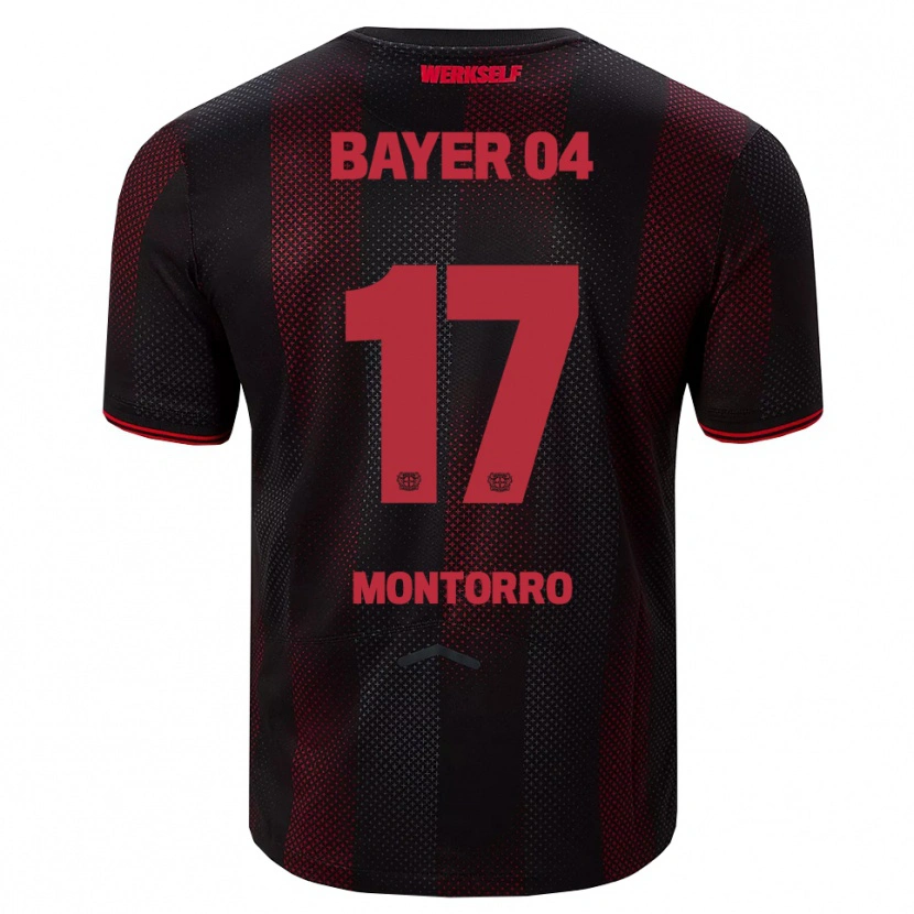 Danxen Herren Josuè Montorro #17 Schwarz Rot Heimtrikot Trikot 2025/26 T-Shirt