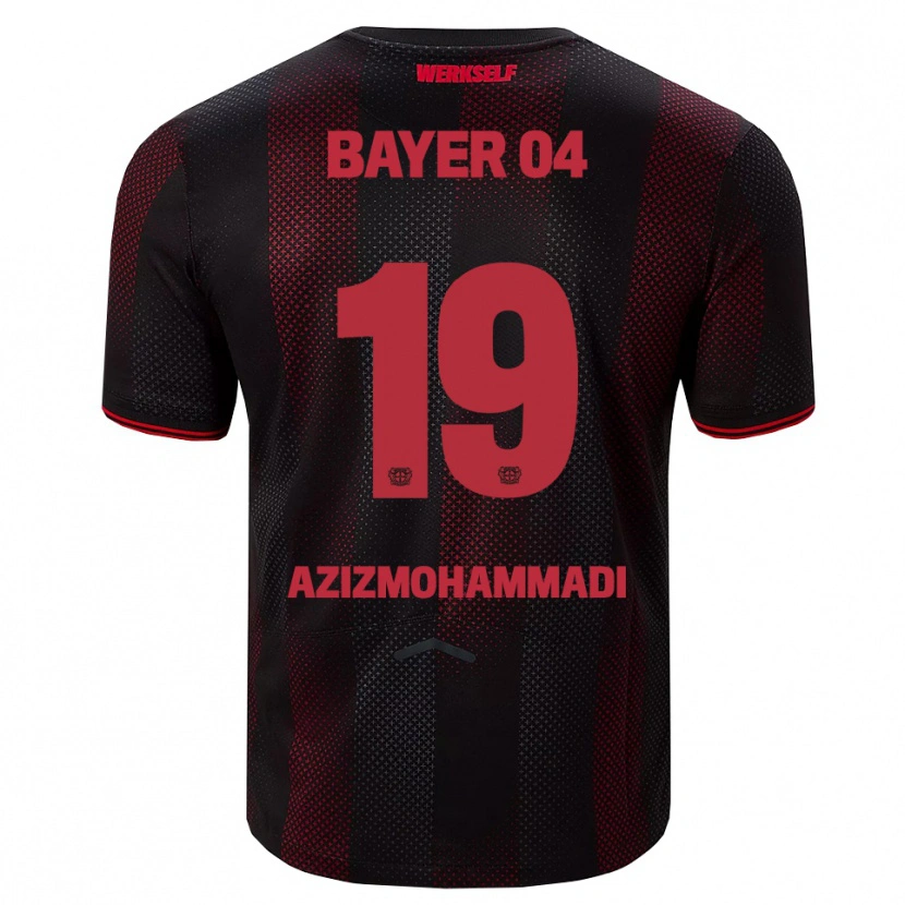 Danxen Herren Mick Azizmohammadi #19 Schwarz Rot Heimtrikot Trikot 2025/26 T-Shirt