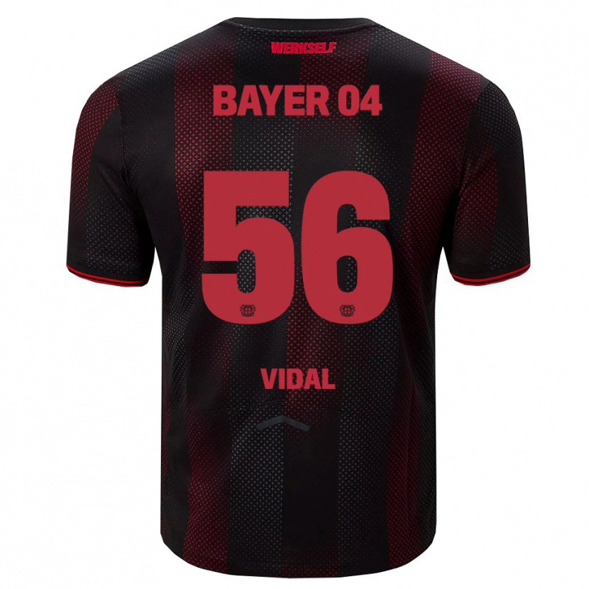 Danxen Herren Juliette Vidal #56 Schwarz Rot Heimtrikot Trikot 2025/26 T-Shirt