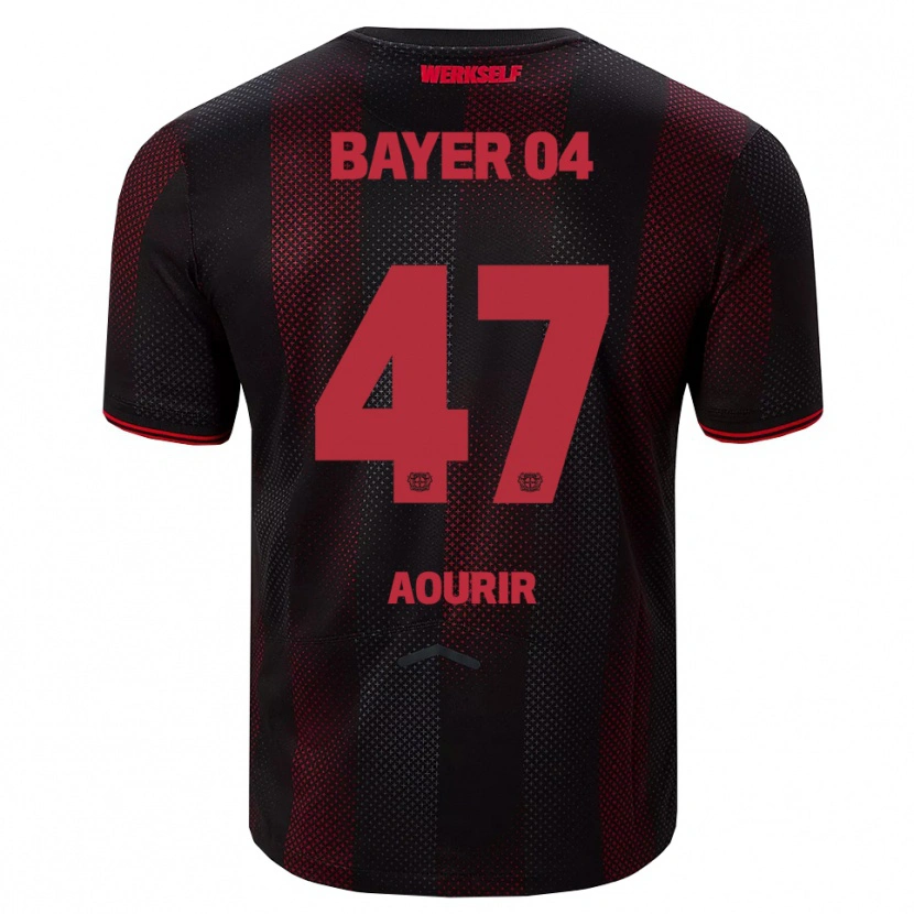 Danxen Herren Ayman Aourir #47 Schwarz Rot Heimtrikot Trikot 2025/26 T-Shirt