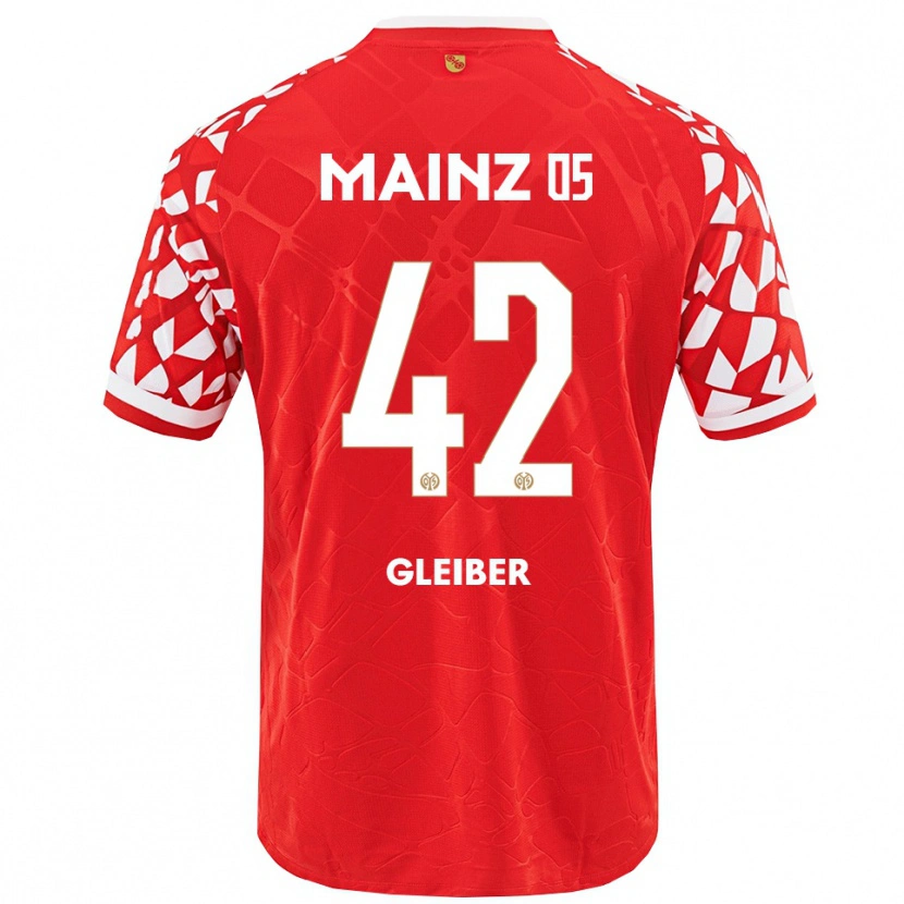 Danxen Herren Daniel Gleiber #42 Rot Weiß Heimtrikot Trikot 2025/26 T-Shirt