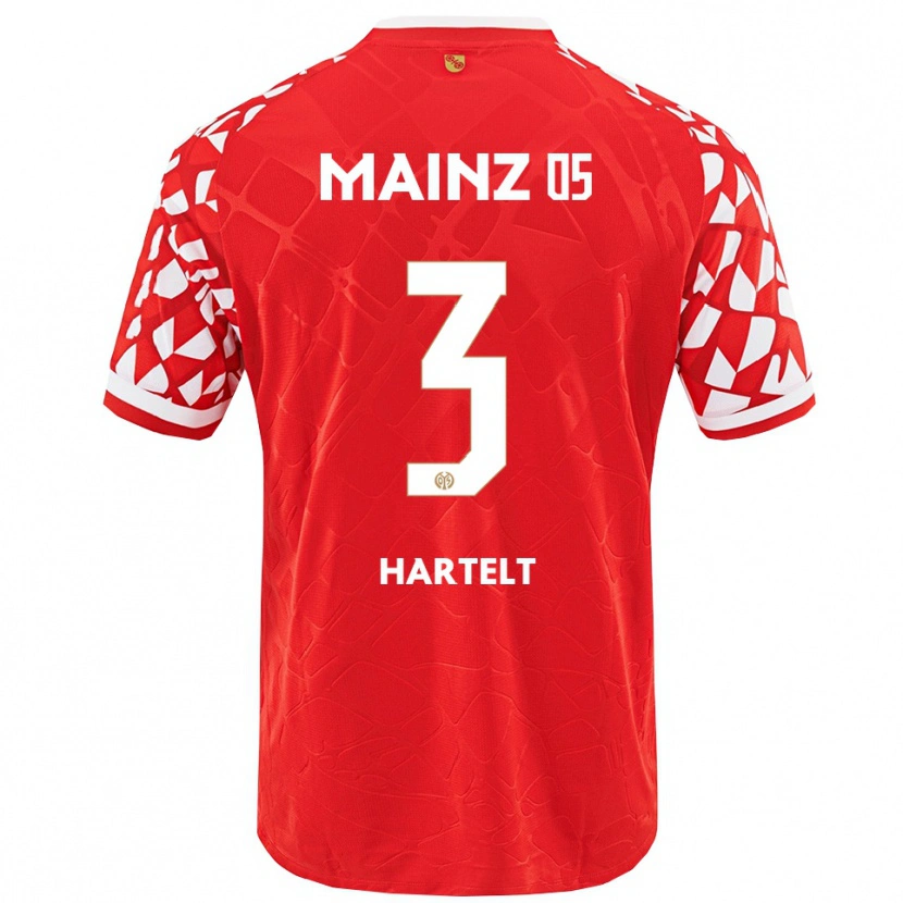 Danxen Herren Toni Hartelt #3 Rot Weiß Heimtrikot Trikot 2025/26 T-Shirt