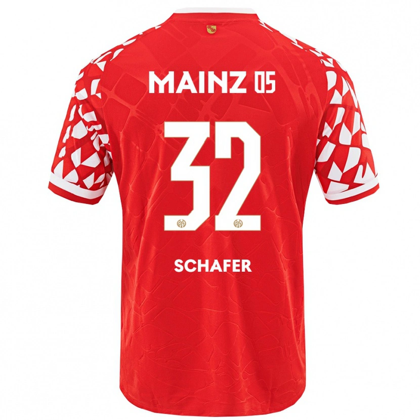 Danxen Herren Ann-Christin Schäfer #32 Rot Weiß Heimtrikot Trikot 2025/26 T-Shirt