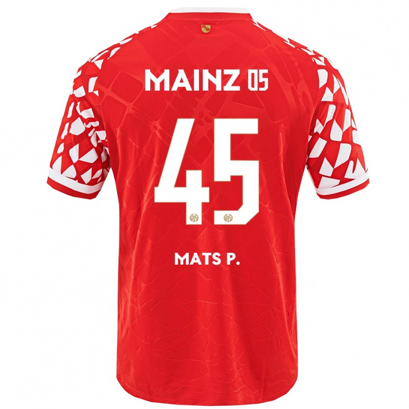 Danxen Herren Mats Preßler #45 Rot Weiß Heimtrikot Trikot 2025/26 T-Shirt