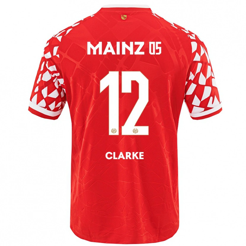 Danxen Herren Sarah Clarke #12 Rot Weiß Heimtrikot Trikot 2025/26 T-Shirt