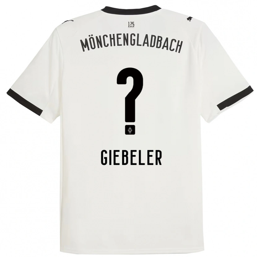 Danxen Herren Benno Giebeler #0 Weiß Schwarz Heimtrikot Trikot 2025/26 T-Shirt
