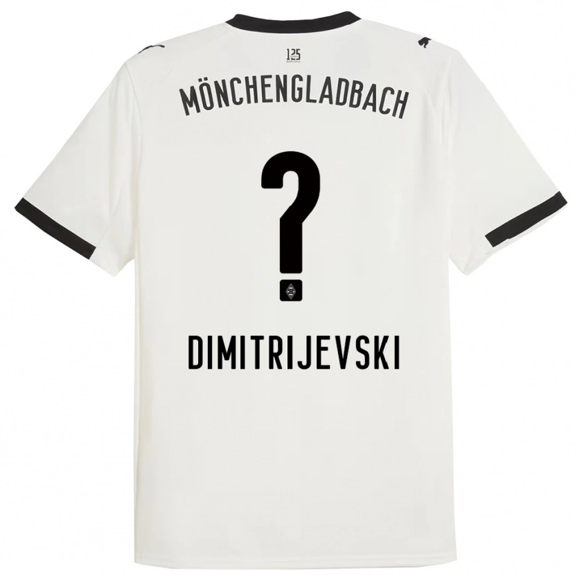 Danxen Herren Maximilian Dimitrijevski #0 Weiß Schwarz Heimtrikot Trikot 2025/26 T-Shirt