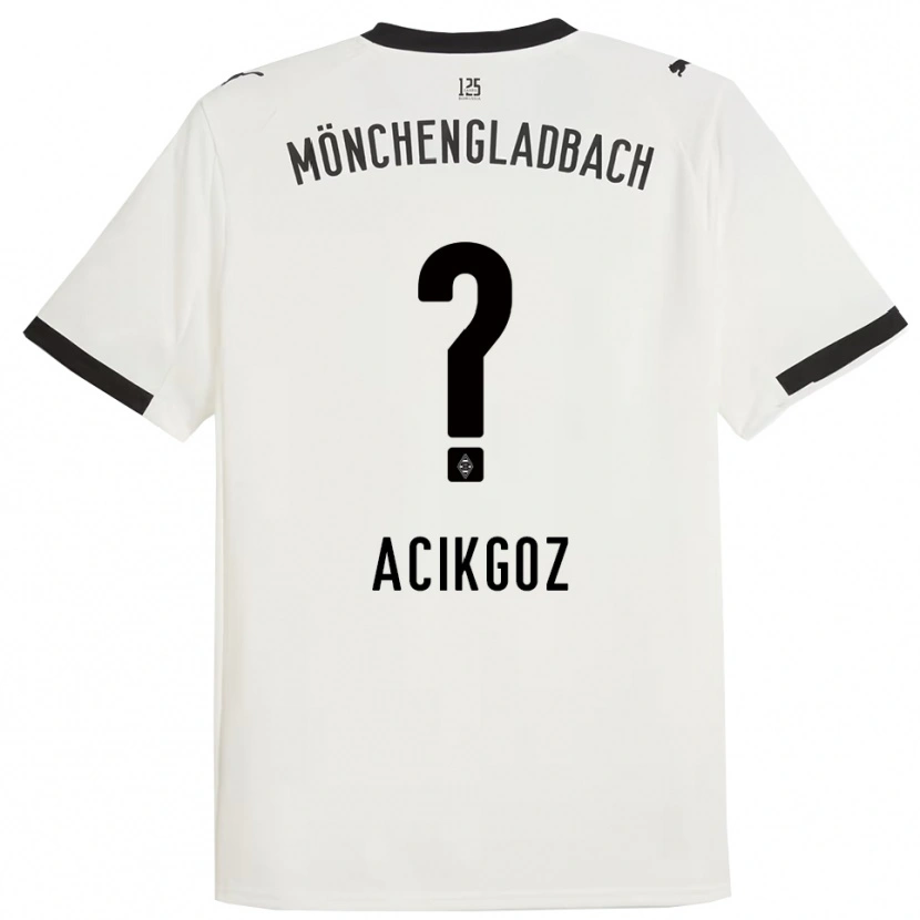 Danxen Herren Erdem Acikgöz #0 Weiß Schwarz Heimtrikot Trikot 2025/26 T-Shirt