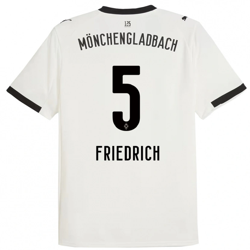 Danxen Herren Marvin Friedrich #5 Weiß Schwarz Heimtrikot Trikot 2025/26 T-Shirt