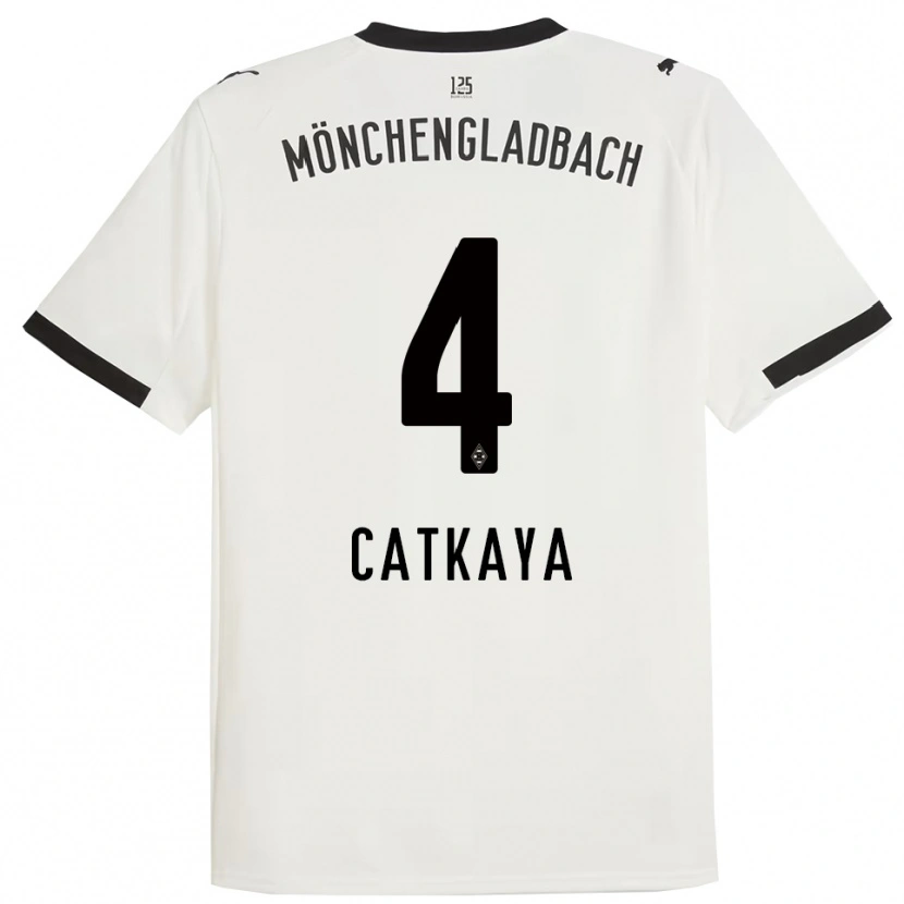 Danxen Herren Talha Catkaya #4 Weiß Schwarz Heimtrikot Trikot 2025/26 T-Shirt