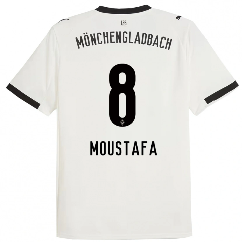 Danxen Herren Moustafa Ashraf Moustafa #8 Weiß Schwarz Heimtrikot Trikot 2025/26 T-Shirt
