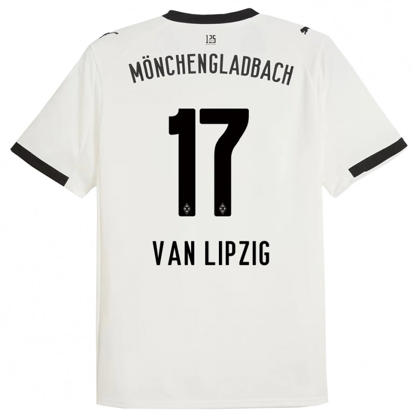 Danxen Herren Mika Van Lipzig #17 Weiß Schwarz Heimtrikot Trikot 2025/26 T-Shirt