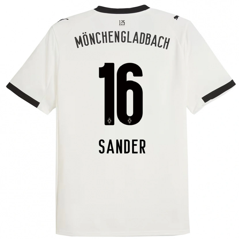 Danxen Herren Philipp Sander #16 Weiß Schwarz Heimtrikot Trikot 2025/26 T-Shirt