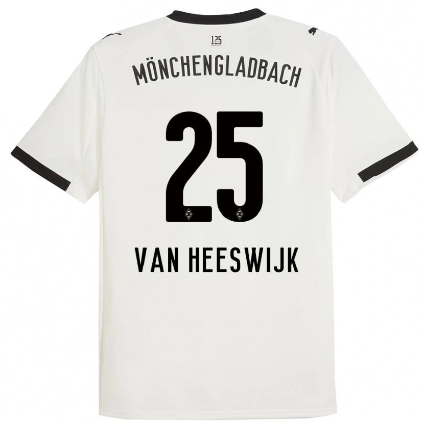 Danxen Herren Amber Van Heeswijk #25 Weiß Schwarz Heimtrikot Trikot 2025/26 T-Shirt