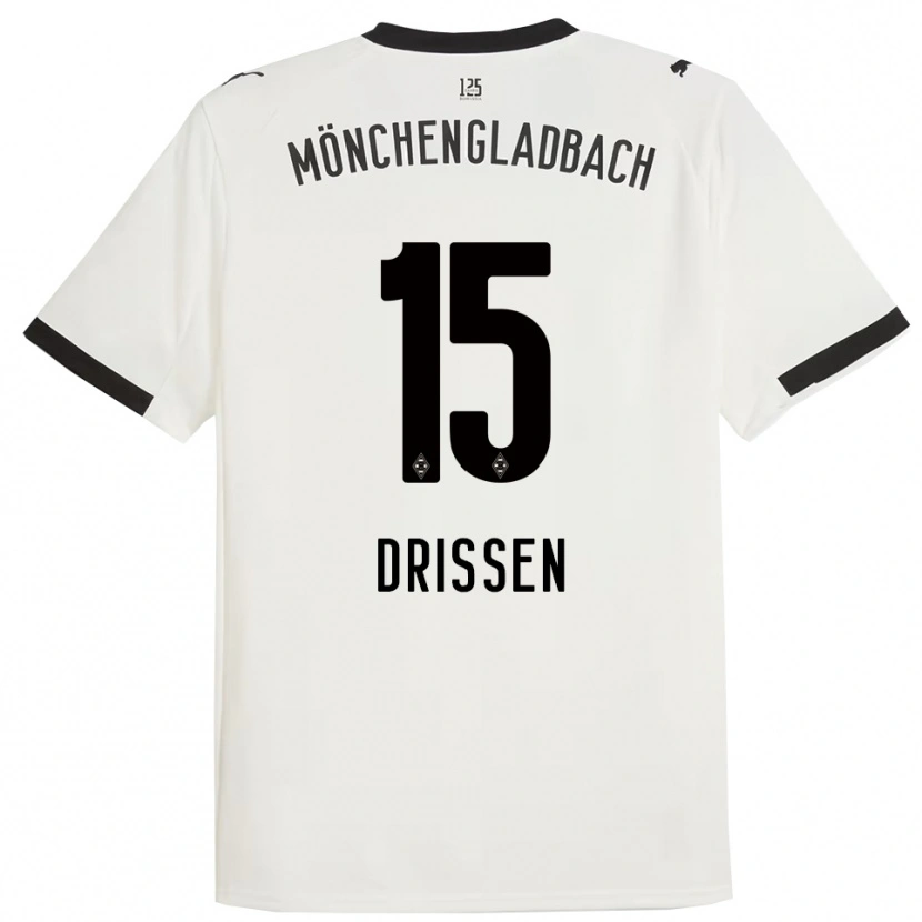 Danxen Herren Sam Drissen #15 Weiß Schwarz Heimtrikot Trikot 2025/26 T-Shirt