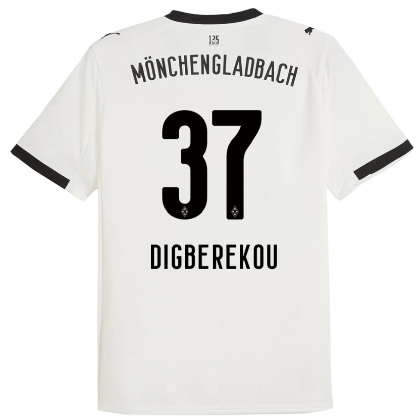 Danxen Herren Ibrahim Digberekou #37 Weiß Schwarz Heimtrikot Trikot 2025/26 T-Shirt