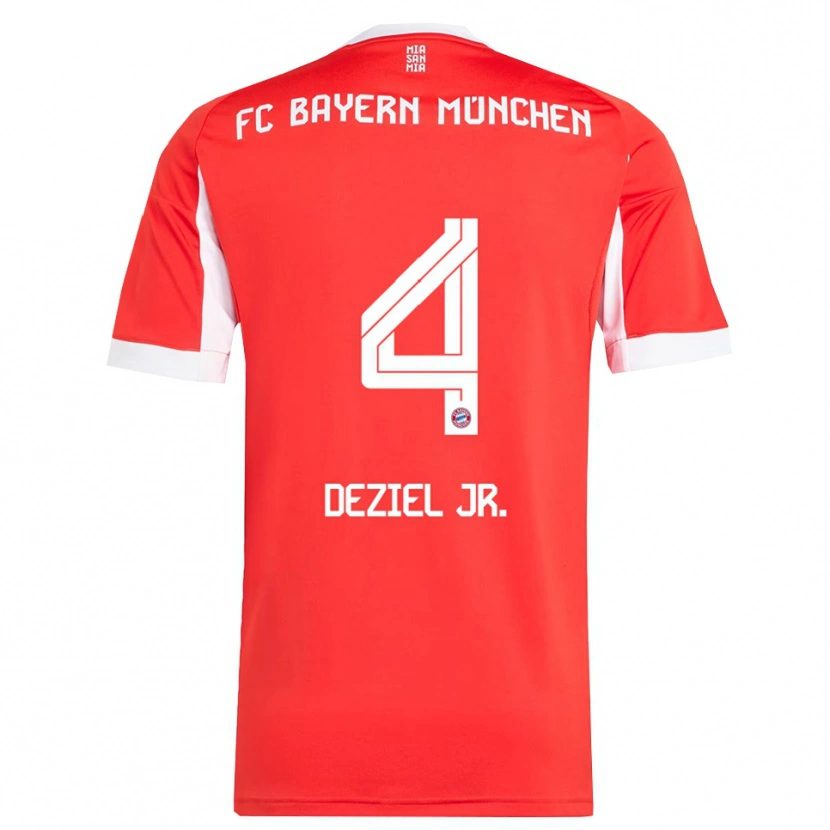 Danxen Herren Robert Deziel Jr. #4 Rot Weiß Heimtrikot Trikot 2025/26 T-Shirt