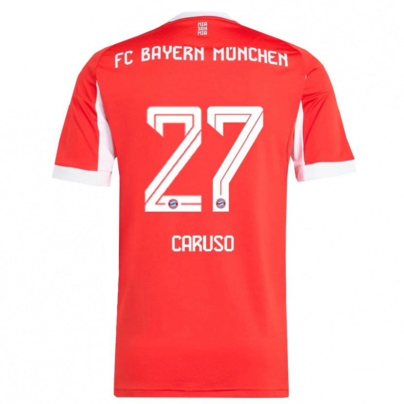 Danxen Herren Arianna Caruso #27 Rot Weiß Heimtrikot Trikot 2025/26 T-Shirt