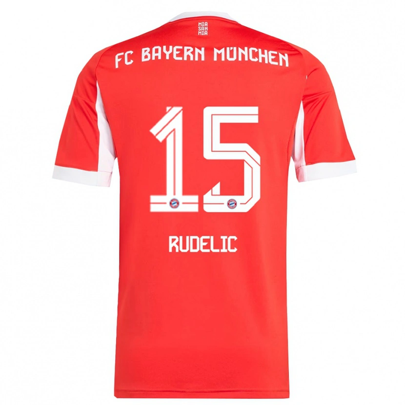 Danxen Herren Ivana Rudelic #15 Rot Weiß Heimtrikot Trikot 2025/26 T-Shirt