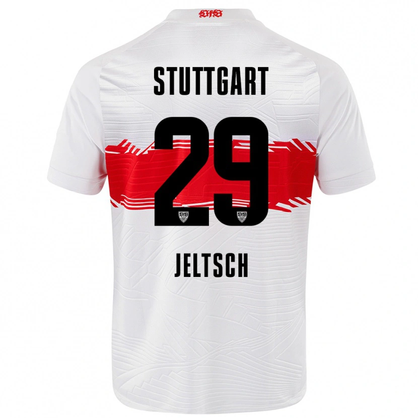 Danxen Herren Finn Jeltsch #29 Weiß Rot Heimtrikot Trikot 2025/26 T-Shirt